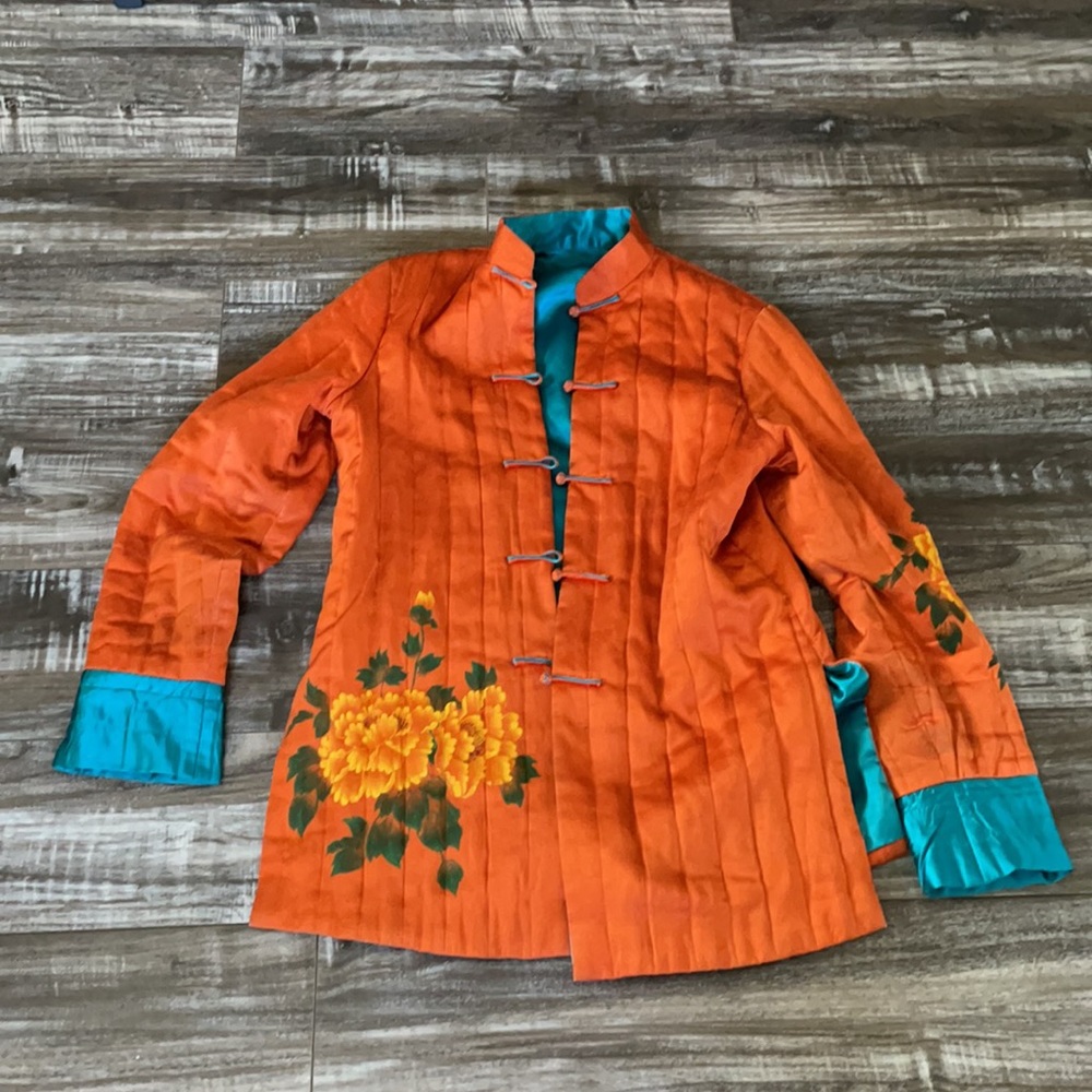 SOLD….Vintage Hand Painted Silk Japanese Jacket - Picture 12 of 12